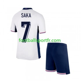 Tenue Angleterre SAKA 7 Enfant Domicile UEFA Euro 2024 Maillot de Foot